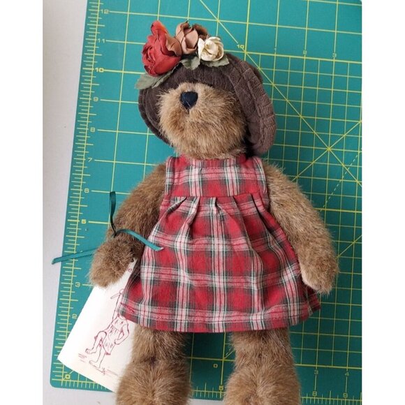 Boyds Bears Lizzie Wishkabibble #50002 Special Event Piece NWT‎ plaid dress hat - Picture 12 of 12